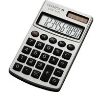 Olympia LCD 1110 Calculatrice de poche argent Ecran: 10 solaire, à pile(s) (l x H x P) 70 x 10 x 117 mm