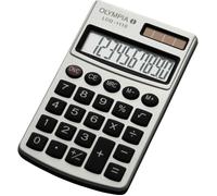 Olympia LCD 1110 Calculatrice de poche argent Ecran: 10 solaire, à pile(s) (l x H x P) 70 x 10 x 117 mm