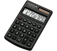 Olympia LCD 1110 Calculatrice de poche noir Ecran: 10 solaire, à pile(s) (l x H x P) 70 x 10 x 117 mm