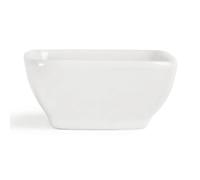 Olympia Lot de 12 bols carrés miniatures arrondis en porcelaine Blanc 60 mm