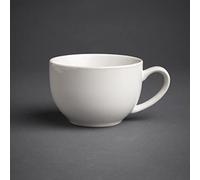 Olympia Tasses cappuccino en porcelaine 340 ml Blanc - Lot de 12