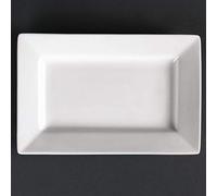 Olympia Lumina Assiette rectangulaire à bord large - 200x130mm 7 3/4x5" (Boîte 6) (Boîte de 6)