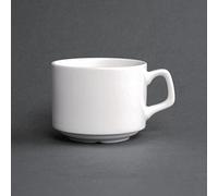 Olympia Lumina - Tasse empilable avec soucoupe CD646 200ml 7oz (boite de 6)
