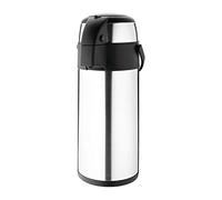 Olympia Pichet à pompe double paroi 5 litres, acier inoxydable, double paroi isolée sous vide, buffet de petit-déjeuner au restaurant et usage domestique, DL164