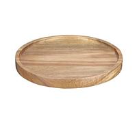Olympia Planche Ronde en Bois d'Acacia 200mm - Plateau Apéritif Charcuterie ou Fromage, Hôtel, Restaurant, Café, Bar, Plateau de Service FT611