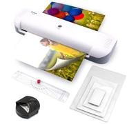 Olympia Plastifieuse A210 4 en 1 | Kit de plastification A4 | Presque en cours de préchauffage | Plastifieuse, coupe-papier et arrondisseur d'angle | Idéal pour le bureau, l'école et la maison