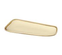 Olympia Plat couleur sable Kiln (lot de 4), taille : 335 (L) x 175 (P) mm, porcelaine vitrifiée, certifié BS4034, CP949