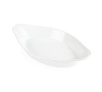 Plats à gratin ovales Olympia Whiteware, blancs, 25,3 x 14 cm (6 pièces)