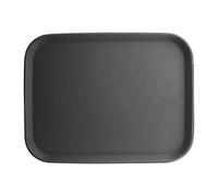 Olympia - Plateau rectangulaire antidérapant Kristallon - 356 x 457 mm - Noir - Plastique