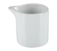 Olympia Pot à lait , 57 ml/2 oz (lot de 6), porcelaine blanche, Pichets à bord droit idéaux pour le lait, la crème, les sauces, les sauces, Passent au lave vaisselle, micro-ondes, CB704