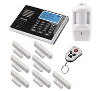 Olympia Protect 9061 Système d'alarme sans fil GSM avec 1 détecteur de mouvements, 7 contacteurs pour porte/fenêtre et télécommande