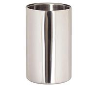 Olympia Rafraîchisseur double paroi en inox poli, isolation à double paroi, taille : 196 (H) x 120 (Ø) mm, convient aux bouteilles jusqu'à 105 mm de diamètre, DM118