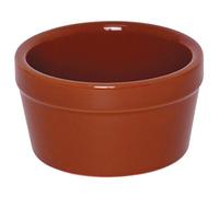 Olympia Ramequin rustique en porcelaine 95 mm/210 ml/7,4 oz (lot de 6), marron rustique, grès, super vitrifié, passe au four au micro ondes et au lave vaisselle, vernis durable, DK822