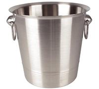 Olympia – Seau à vin et à champagne K406 – inox brossé rond 3,78 L Gris