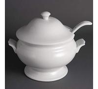 Olympia Soupière et louche OLYMPIA 2,5 L Blanc - résistante aux chocs, durable