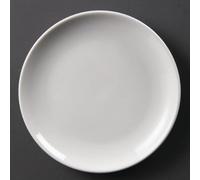 Olympia U077 Whiteware Lot de 12 assiettes coupées Blanc