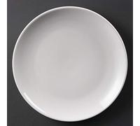 Olympia Whiteware Lot de 12 assiettes de service en porcelaine 250 mm
