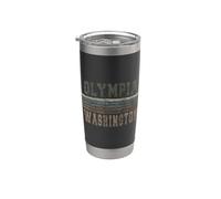 Olympia Washington rétro Gobelet isotherme en acier inoxydable double paroi