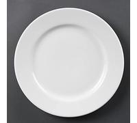 Assiettes à Bord Large Blanches 310(Ø)mm - Lot de 6 - Olympia