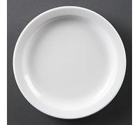 Assiettes à Bord Étroit Blanches 150(Ø)mm x 12 Olympia NC G