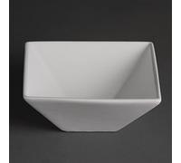 Olympia Whiteware Lot de 12 bols carrés en porcelaine 170 mm
