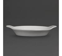 Olympia Whiteware Lot de 6 assiettes rondes en porcelaine 167 x 137 mm