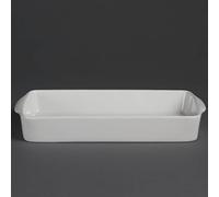Olympia Whiteware Lot de 6 plats à rôtir rectangulaires en porcelaine 42 x 305 x 163 mm