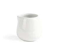 Olympia Whiteware Pichets Compacts en Porcelaine Blanche 85ml - Bords Roulés Résistants aux Éclats et Bec Ergonomique - Paquet de 12
