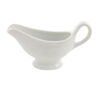 Olympia Whiteware Saucières en Porcelaine Blanche 215 ml - Vaisselle Entièrement Vitrifiée et Élégante - Résistant au Lave Vaisselle - Paquet de 6