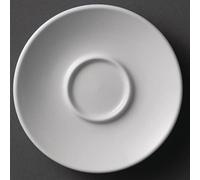 Olympia Y112 Tassesà expresso et soucoupes Blanc