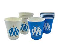 OLYMPIQUE DE MARSEILLE 12 x verre gobelet jetable 25cl OM - Collection officielle