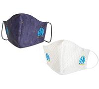 OLYMPIQUE DE MARSEILLE 2 x Masque Anti Projection Réutilisable Lavable Om - Collection Officielle