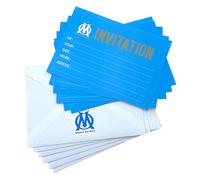OLYMPIQUE DE MARSEILLE 6 x carte invitation + enveloppe OM - Collection officielle