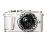 Olympus Pen E-PL10 Pancake Zoom Kit - Blanc
