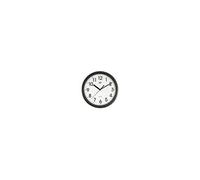 Trevi Horloge murale 3301 – à quartz, ronde et silencieuse – 25 cm, noir