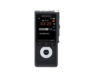 OM System DS2700 Enregistreur vocal numérique avec microphones stéréo, curseur à 4 positions et logiciel ODMS R8.