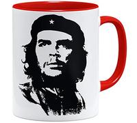 OM3 Legend-Che-Guevara - Tasse à café - En céramique - 325 ml - Imprimé des deux côtés - Rouge