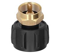 Omabeta Adaptateur de Recharge pour Coupleur de Cylindre de Réservoir 1/4 Po, Valve de Régulation de Gaz, Remplissage Sûr et Pratique pour la Cuisine en Plein Air, le Camping, en Laiton Durable