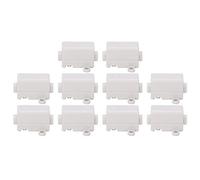 Omabeta Boîte de Connecteur de Jonction en Ligne 10 Pièces pour un Assemblage Facile des Câbles, Bornes électriques de Type T pour le Câblage du Plafonnier et de L'interrupteur, Matériau ABS Durable
