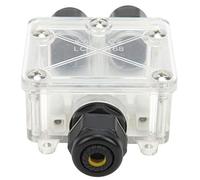 Omabeta Boîte de Jonction Connecteur de Câble étanche IP68 à 3 Voies, Boîte à Bornes Ignifuge Durable pour une Utilisation en Extérieur, 450 V/24 A, Lot de 1