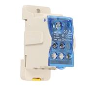Omabeta Boîte de Jonction D'alimentation sur Rail DIN avec Couvercle Transparent, Connecteur de Bornier 1000 V AC DC pour Armoires de Distribution, Boîtier PC Ignifuge (160A)
