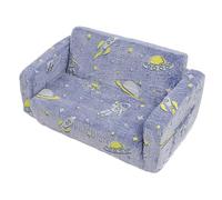 Omabeta Canapé Pliant en Mousse à Mémoire de Forme pour Enfants Qui (Bleue)