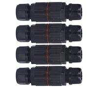Omabeta Connecteurs de Boîte de Jonction étanches, Durables 450V avec Protection IP68 pour équipement Extérieur, 4 Pièces en Nylon (Trois entrées et trois sorties)
