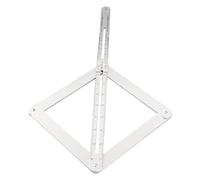 Omabeta Détecteur D'angle D'angle, Outil de Mesure Portable Réglable en Alliage D'aluminium avec Règle de Verrouillage Coulissante pour Matériau stratifié en Bois de Carre