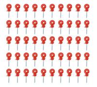 OMABETA Isolateurs de fil de clôture électrique 50pcs Isolateur de Clôture à Visser Isolateurs de Clôture Électrique jardin filet