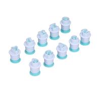 Omabeta Lot de 10 Moules à Biscuits Printaniers, Moules à Gaufrer à Motifs Mignons pour Biscuits et Décoration de Gâteaux à Domicile, Plastique sans BPA, Bleu Ciel, Lot de 10 (Nombre)