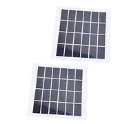 Omabeta Lot de 2 Mini Cellules Solaires Portables à Haute efficacité pour Systèmes D'éclairage de Secours en Silicone et Plastique 4,72 X 4,33 Pouces