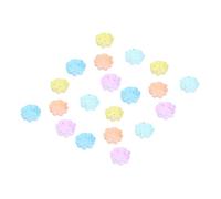 Omabeta Lot de 20 Moules à Cupcakes en Silicone en Forme de Fleur pour les Fêtes de Fin D'année et les Desserts Quotidiens (Ensemble de fleurs à 7 pétales, 20 pièces)