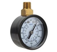 Omabeta Manomètre Radial 1/4 NPT, Gaz, Hydraulique, 200 Psi, pour les Tests de Pression de L'eau, qualité en Acier Inoxydable, 50mm