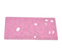 Omabeta Moule à Gâteau Fondant en Acrylique Numérique, Design de Dessin animé, pour Décorations de Pâtisserie Amusantes pour Enfants et Adultes, 17,9x8,8x0,3 Cm